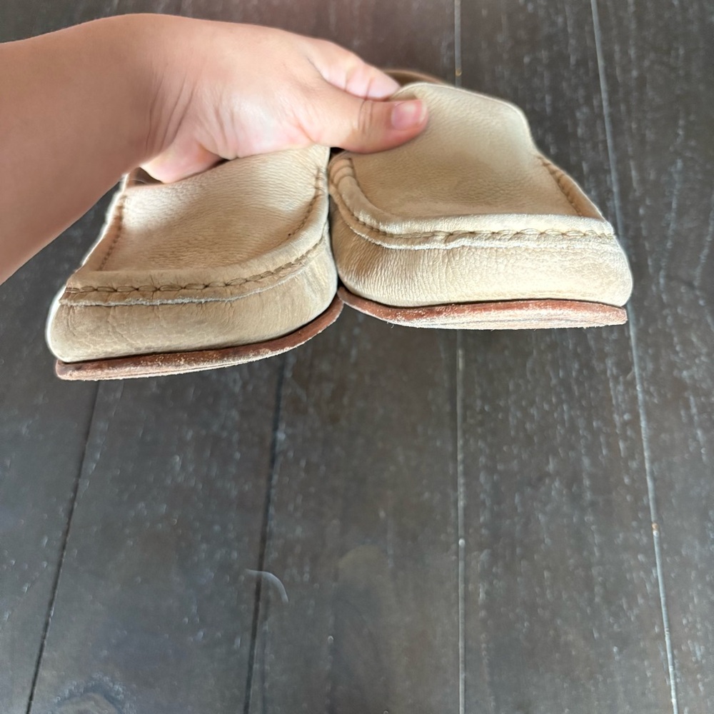 Giorgio Brutini Beige Neutral‎ Suede Leather Loafers Old Money Size 13D Classic - Picture 7 of 11